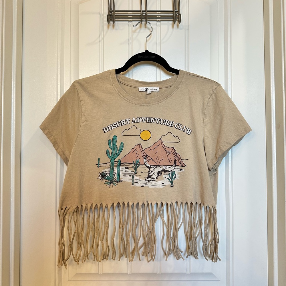 Women's Fringe Crop Top